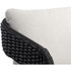 Pylos Black / Louis Cream Outdoor Dining Armchair